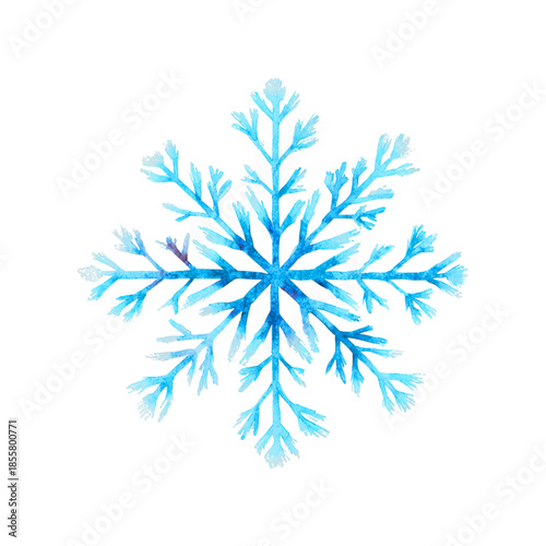 Simple snowflake icon set for Christmas and Happy New Year decor, winter holiday decoration.