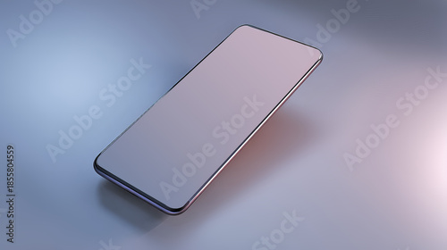 Realistic 3D Render of a Smartphone Floating in Clean Space