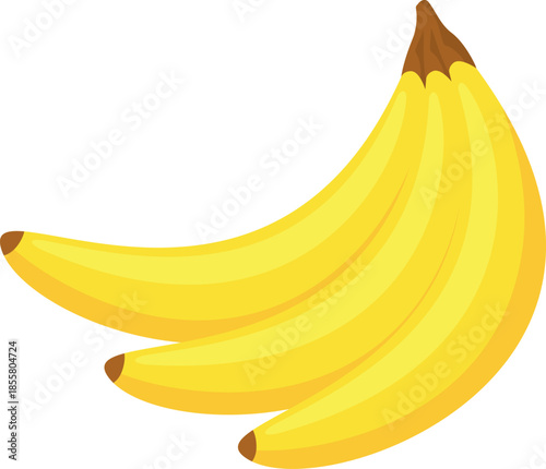 Vibrant Yellow Bananas Fresh Fruit Healthy Snack.