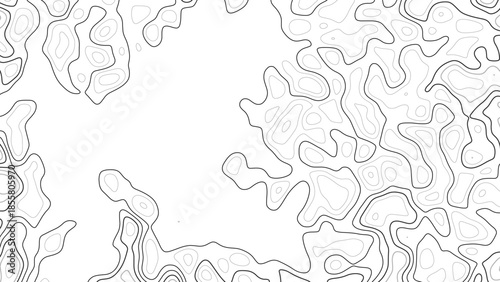 Background of the topographic map. Topographic map lines, Vintage outdoors style wallpaper.
