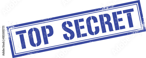 Top Secret blue grunge stamp vector classified confidential mbed illustration icon silhouette