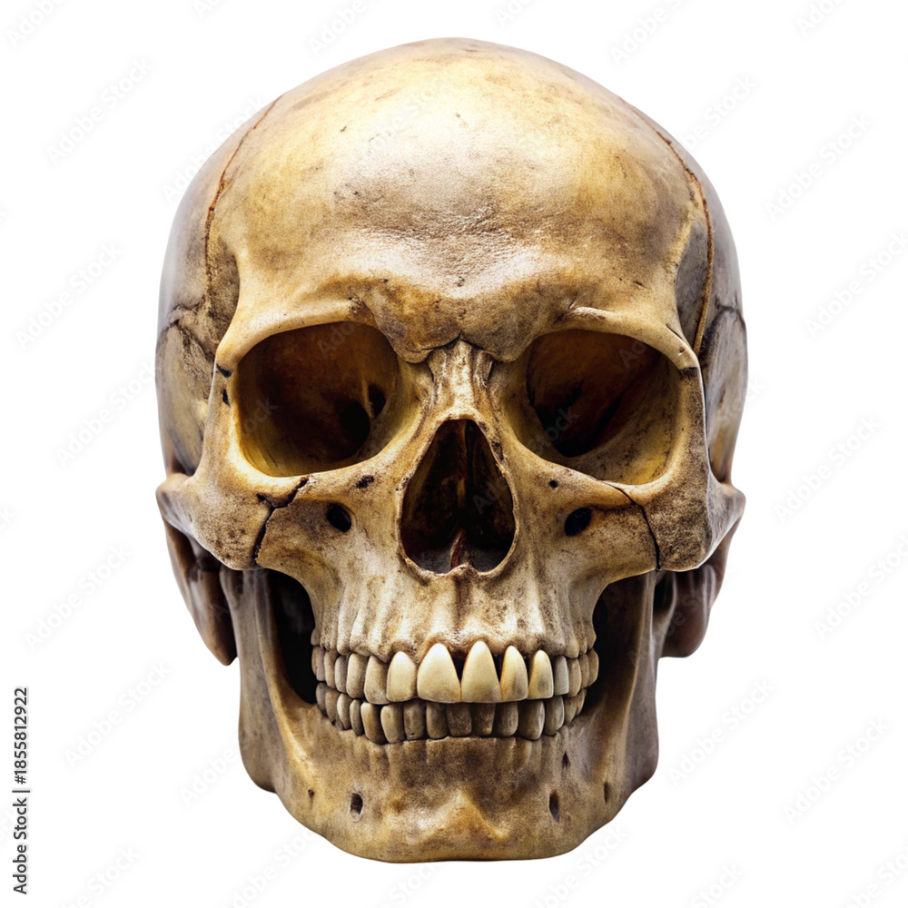 Obraz premium Human Skull Front View