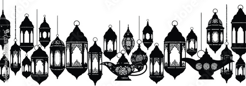 Collection of middle eastern lanterns and lamps