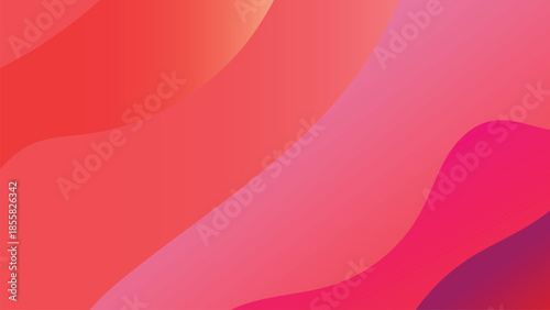 Dynamic abstract background featuring flowing waves of vibrant pink and red gradient colors