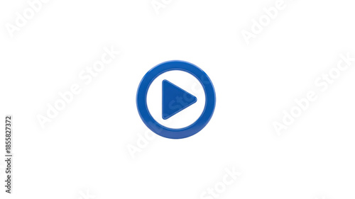 Free Download Blue Play Button in Transparent Background - GFXLoad