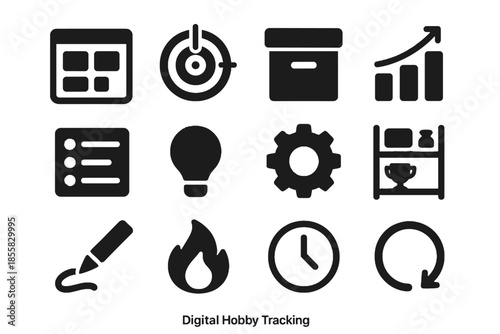 Effects background spacing icon digital strokes hobby tile log vector