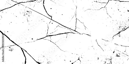 Black, white grunge dust crack, scratch concrete wall texture pattern background. Ideal for grunge background, aged surface, urban decay effect. grunge distressed overlay featuring natural split Line.