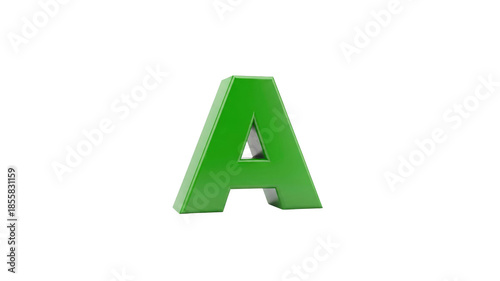 Free Download Green letter A rendering - GFXLoad