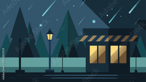 Quiet night in a small town