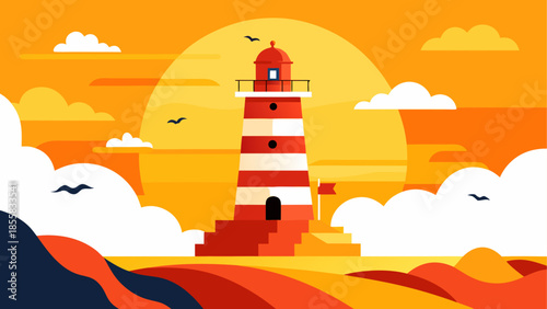 Sunset at the lighthouse