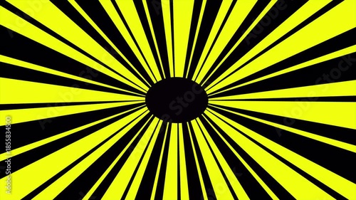 Abstract stylized glowing black and yellow stripes. Abstract background illustration with black tones. Perfect for magazine backgrounds.