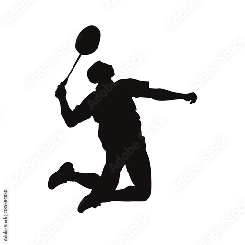 tennis player silhouette vector illustration