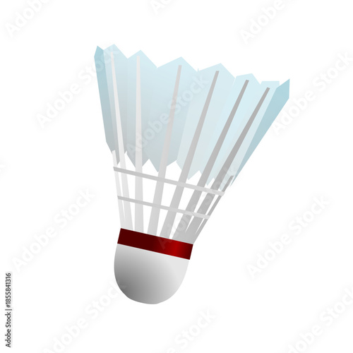 badminton racket and shuttlecock