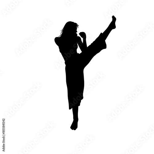 silhouette of a girl  