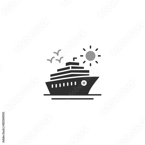 vector illustration of a boat