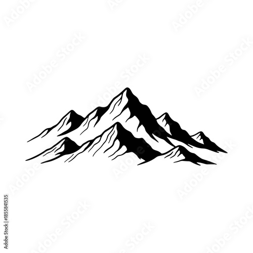 vector illustration of mountain landscape