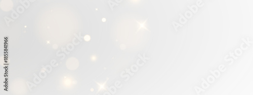 Abstract Golden Christmas Light Effect with Glitter Particles