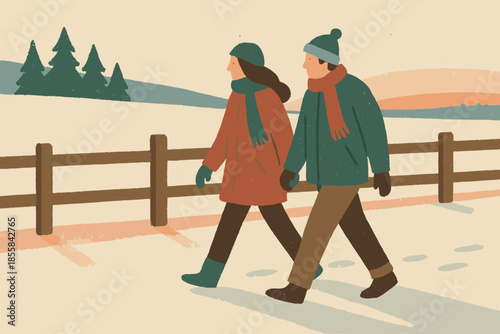 White vector calm text stroll handmade dusty chinese illustration no textured winter