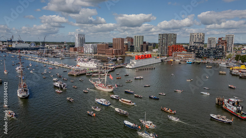 Photography SAIL Amsterdam drone view