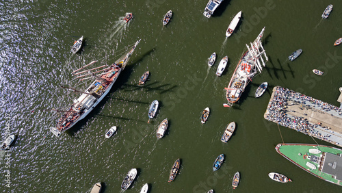 Photography SAIL Amsterdam drone view