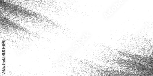 An abstract black and white grunge background features a dirty textured pattern of old paint and frozen ice on a rough cement wall surface