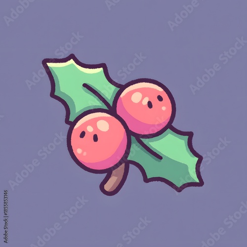 christmas background with holly, generation ai,