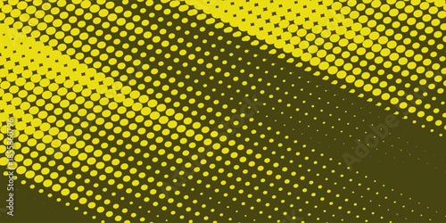 Gradient grunge texture background in yellow and dark blue color pattern with halftone dots