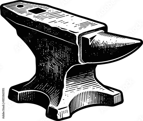 Blacksmith Anvil Heavy Metal Tool for Forging and Shaping Metal in a Workshop