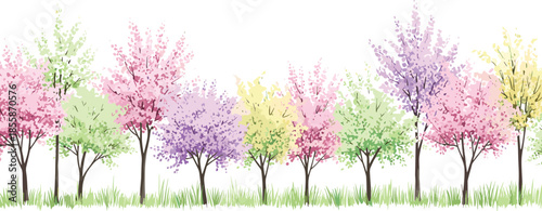 Diverse Set of Top View Bushes and Shrubs with Varied Foliage Textures for Architectural Landscape Plans and Detailed Garden Designs