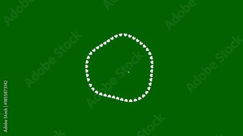 Heart Animation Moving Along a Drawn Path