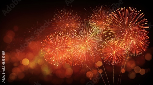 Vibrant Fireworks Display for Festive Celebrations