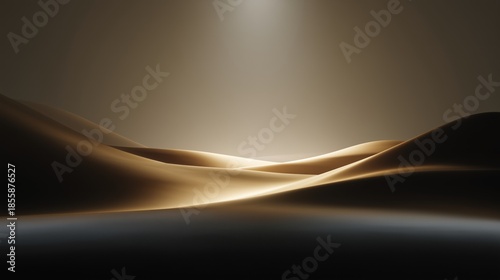 Smooth and Elegant Golden Wave Background for Modern Design