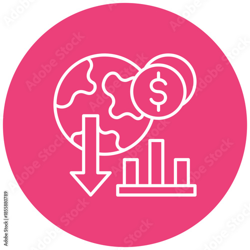 Economic crisis Icon