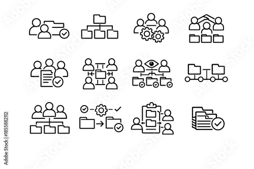 Standards vector clarity team icon structure consensus digital icons naming conventions collective