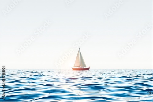 Serene Vacation Background with Minimalist Design