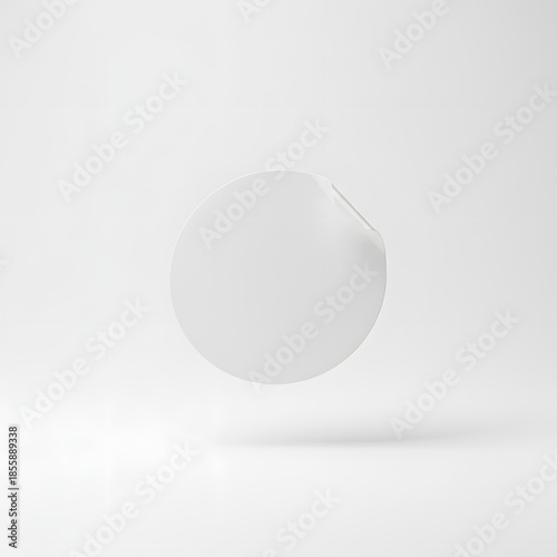 Floating Sticker Mockup with Depth Perspective