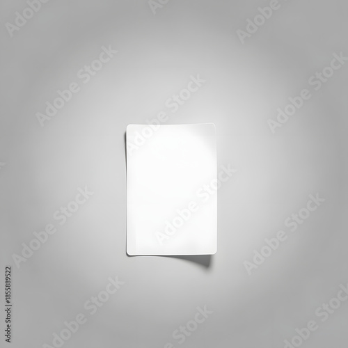 Minimal Sticker Mockup Top View Flat Lay