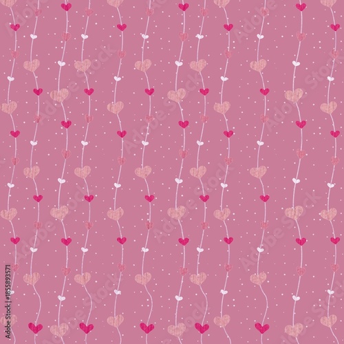 pink background with hearts