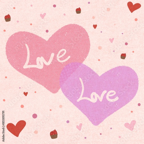 seamless pattern with hearts