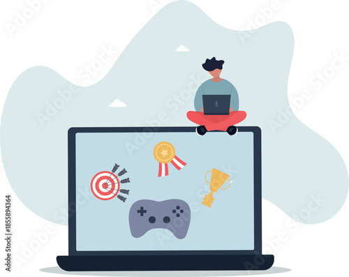 Gamification, marketing strategy for customer to achieve target and win the prize,life and employment of people.