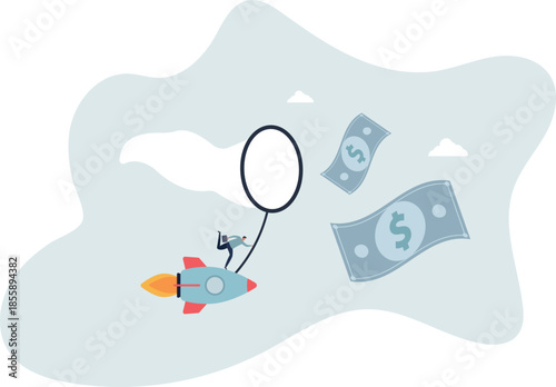 Chasing high performance active mutual fund, buying rising star stock or funds, catch or grab hot ETFs concept.life and employment of people.