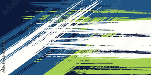 Abstract and Colorful Brush Background with Halftone Effect. Brush Stroke Illustration for Banner, Poster, or Sports Background.