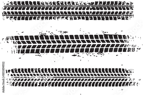 Tire Tread Marks and Rubber Track Vector Set
Grungy Automotive Skid Marks for Urban Design Textures -tire, track, tread, rubber, mark, print, skid, wheel, vehicle, car, truck, off-road,