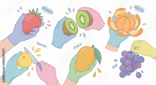 seamless background with fruits