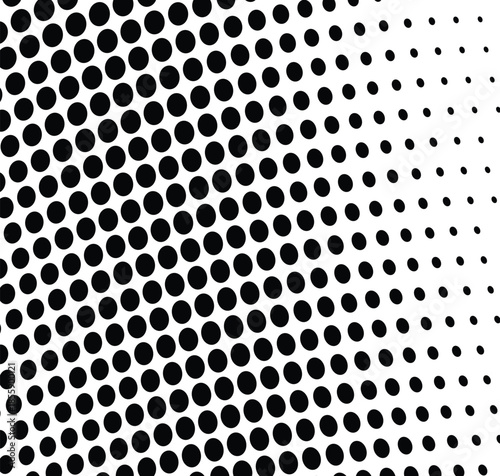 Abstract optical halftone dotted background with twisted wave and futuristic grunge texture.