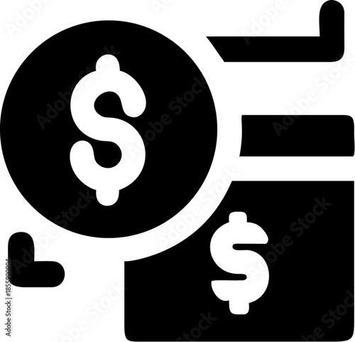 dollar symbol icon, money icon