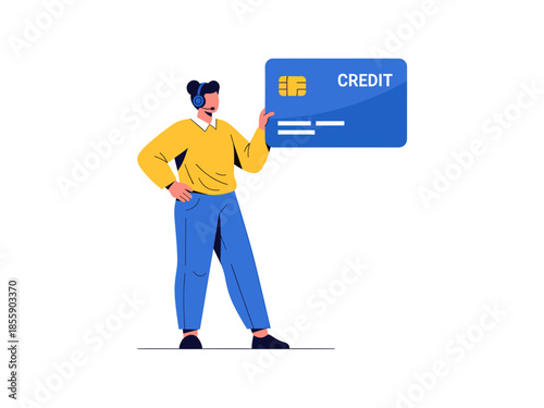 A person holding a credit card