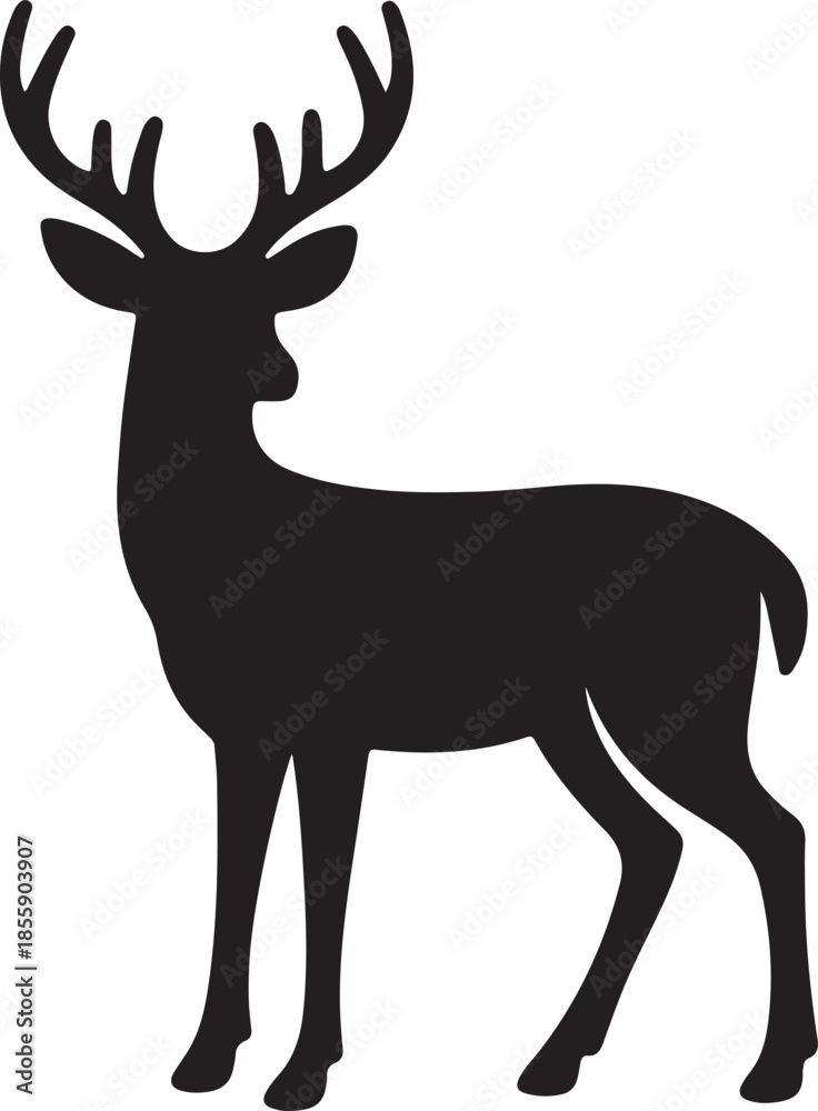 Obraz premium deer Icon – Vector Illustration