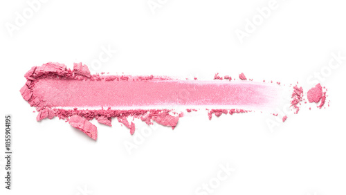 Pink Blush Texture Swatch on White Background