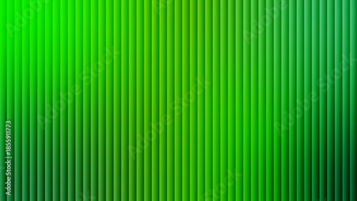 Misty ripple glass gradient in bright green and light green; vertical ribbed texture, silky glow, and gentle blur background; modern vector illustration